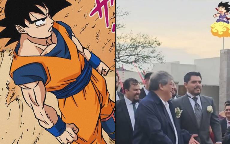 Novio camina al altar con canción de Dragon Ball y se hace viral