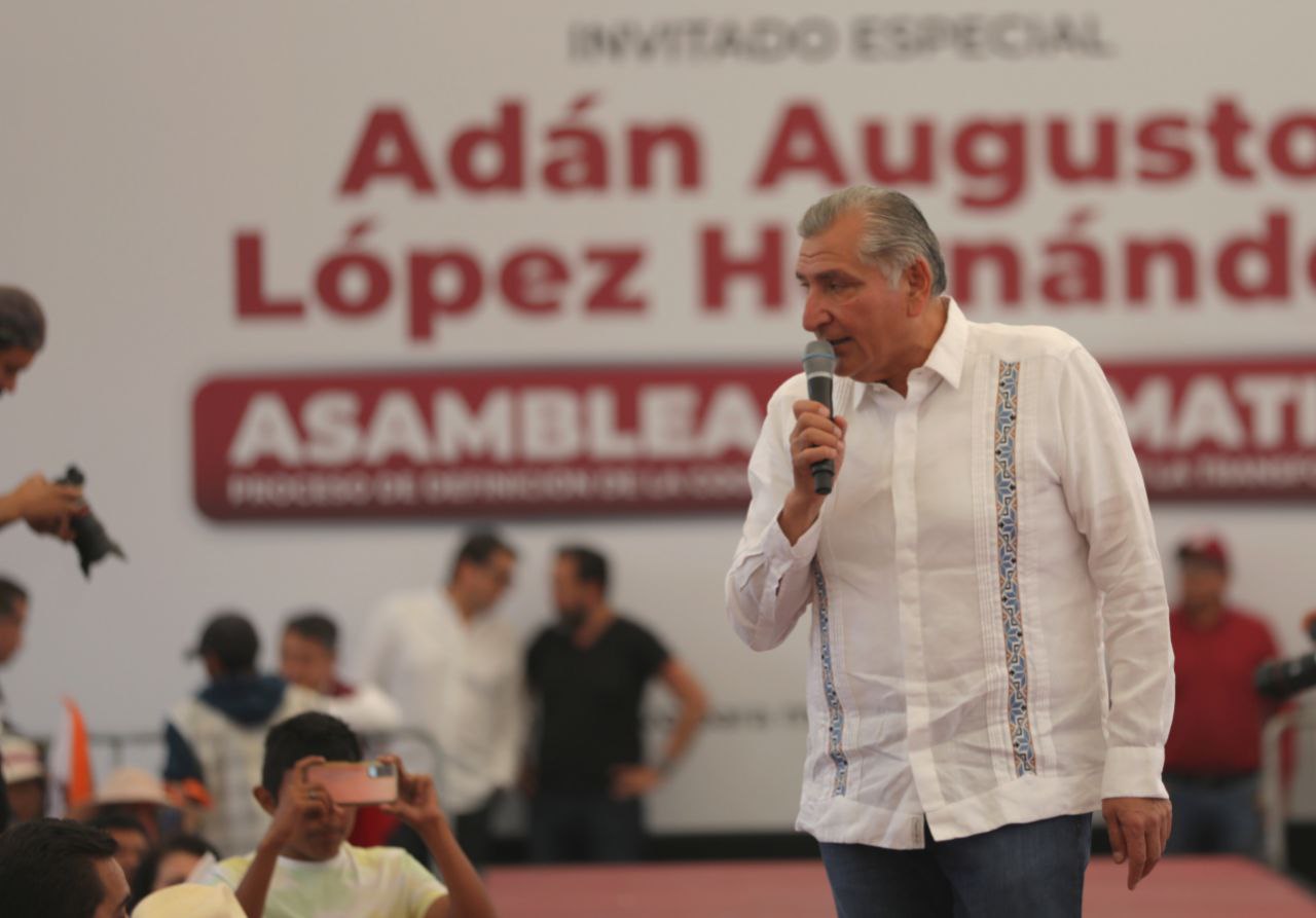 Llegó el fin de la mafia política en el Estado de México, sostiene Adán Augusto López Hernández