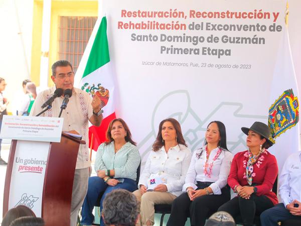 Favorece gobierno estatal conservación del patrimonio histórico en Izúcar de Matamoros: Sergio Salomón